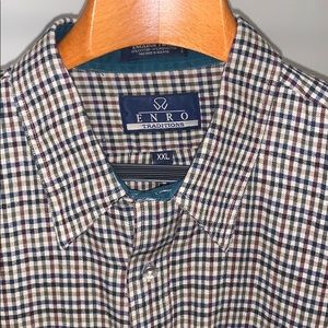 Enro luxury English twill button down XXL